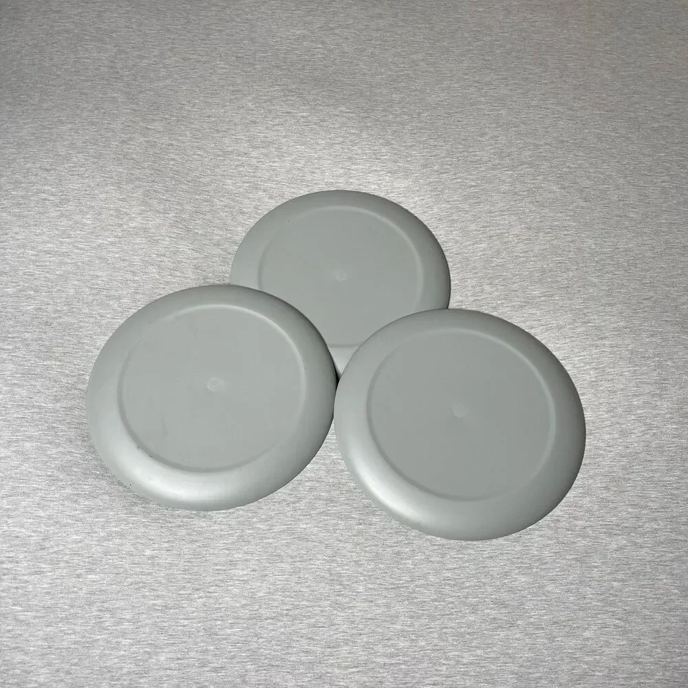 Mainstays Solid Grey Plastic Serving Plates 3 PCS. Set